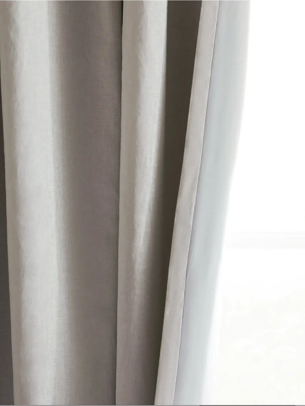 Quince European Linen True Blackout Curtain in white